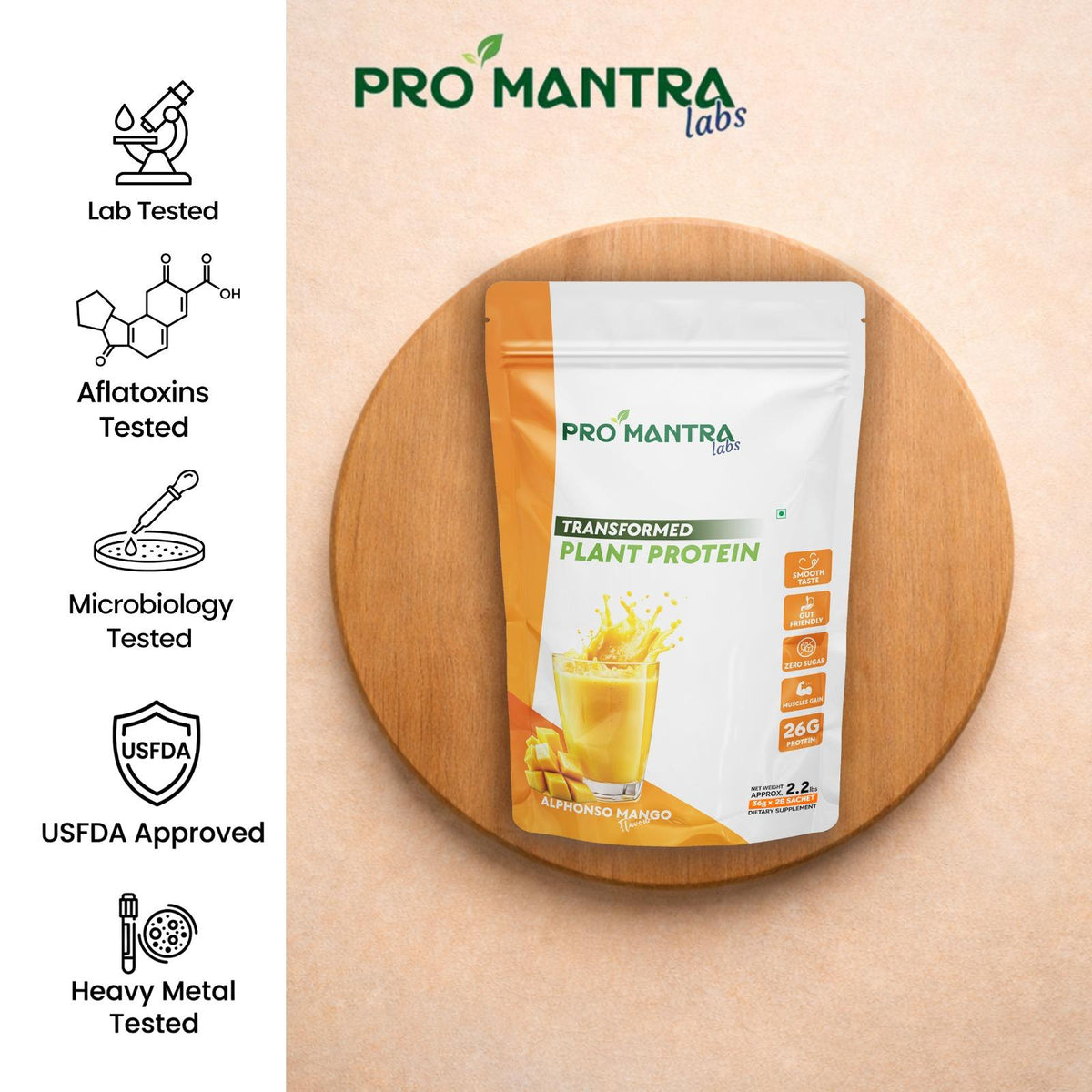 Mango Flavour Plant Protein