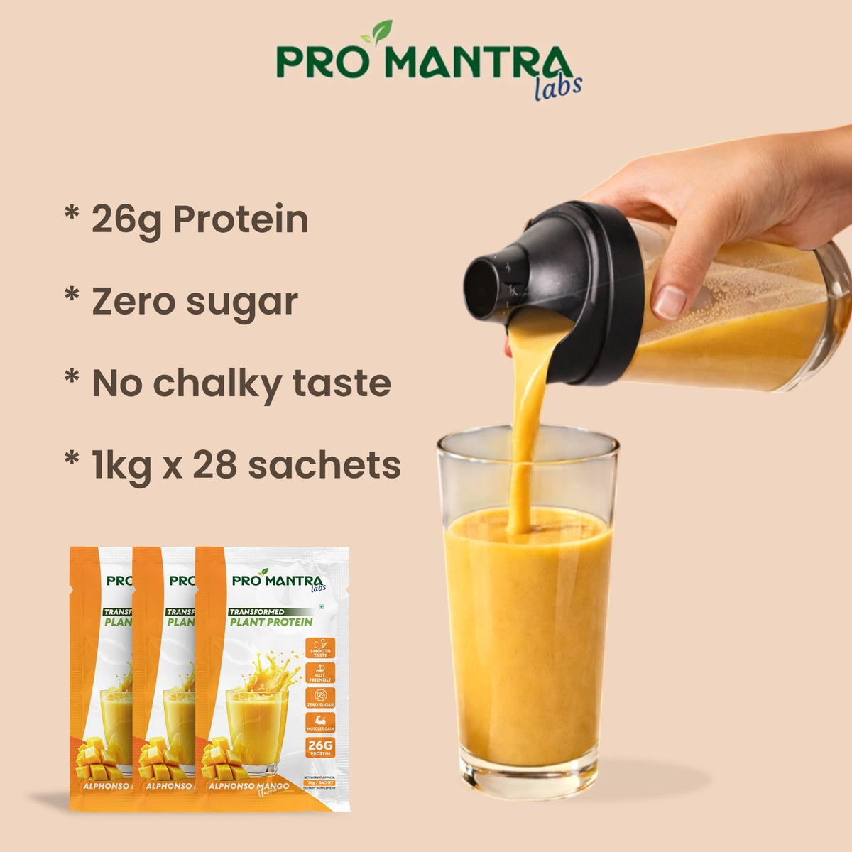 Mango Flavour Plant Protein