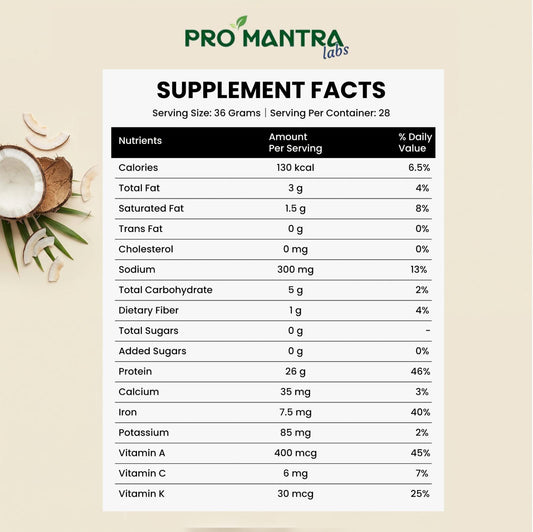 Coconut Flavour Plant Protein