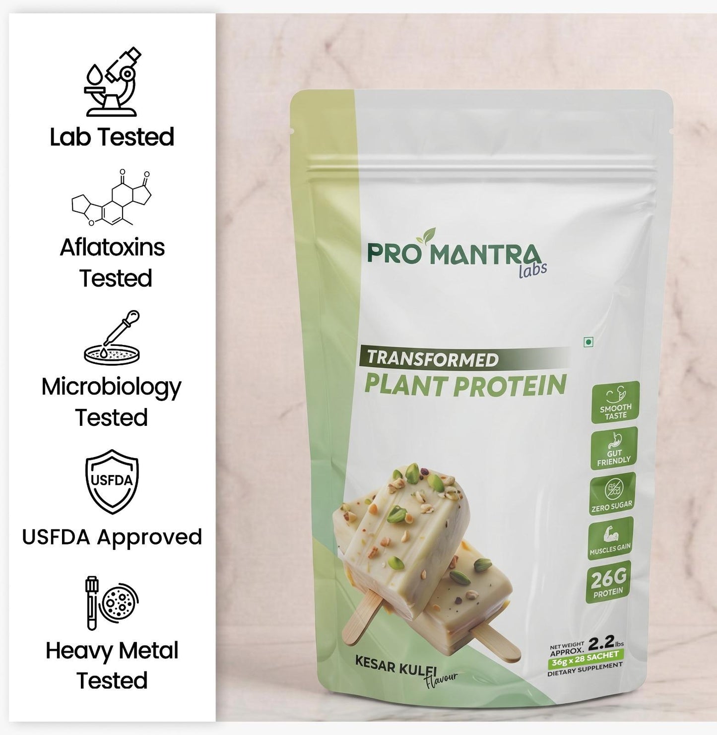 Kesar Kulfi Flavour Plant Protein