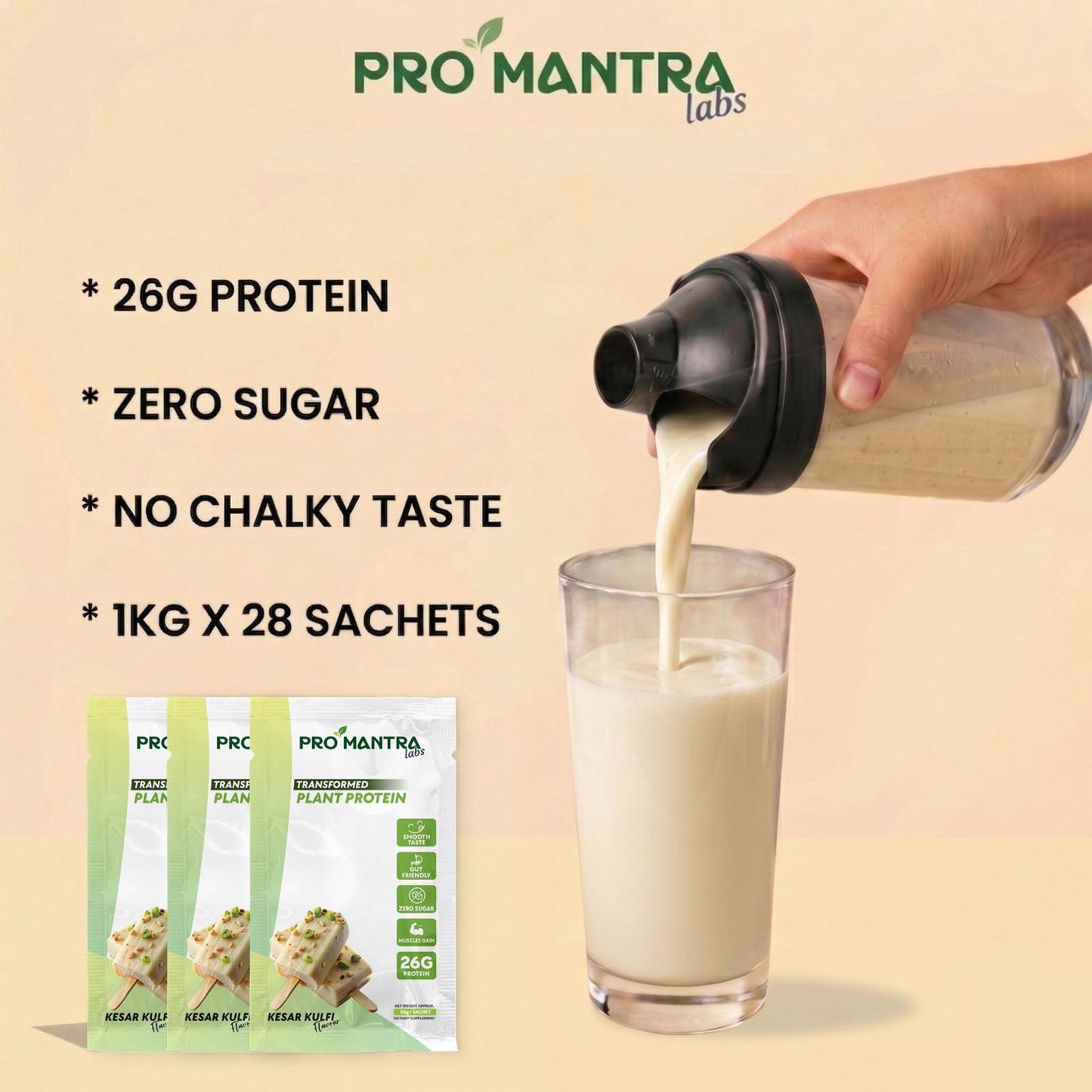 Kesar Kulfi Flavour Plant Protein