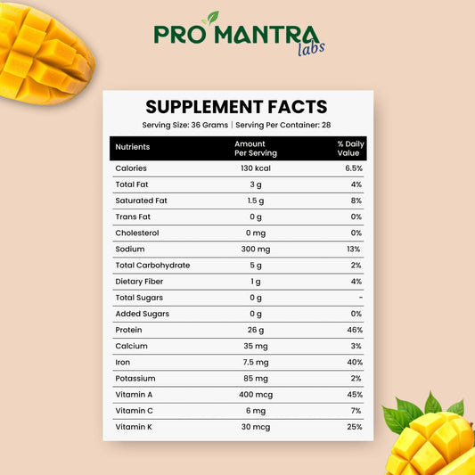Mango Flavour Plant Protein