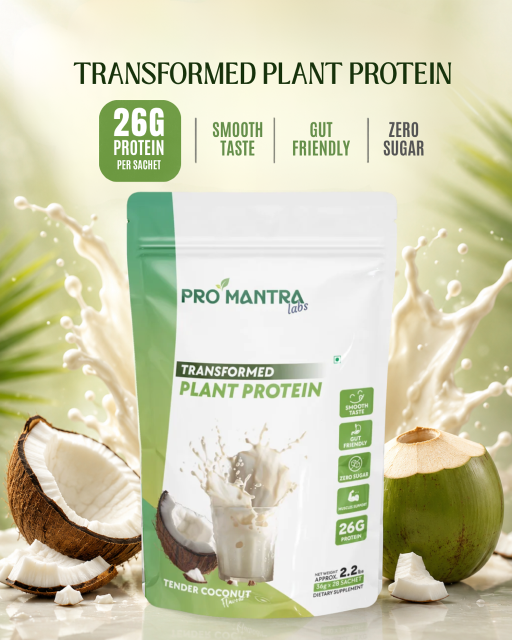 Coconut Flavour Plant Protein